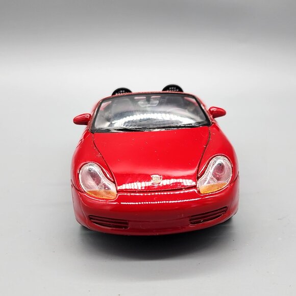 Porsche Boxster 1/24 Scale Diecast Red Convertible Car Model Maisto Rare - Picture 3 of 12